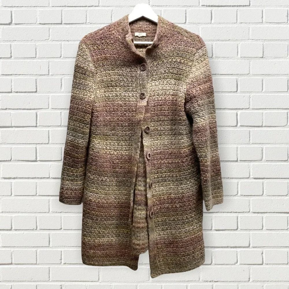 J. Jill Long Alpaca blend Cardigan Sweater XS Petite
